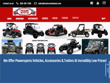Tablet Screenshot of motorworldwest.com